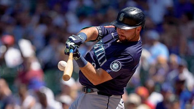 Raleigh breaks Mantle's switch-hitter record, ties Griffey's Mariners record with 55th and 56th HRs