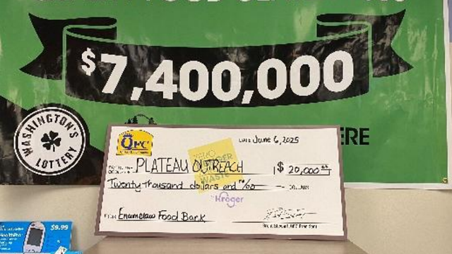 Enumclaw, WA QFC sells $7.4M winning lottery ticket, donates $20K