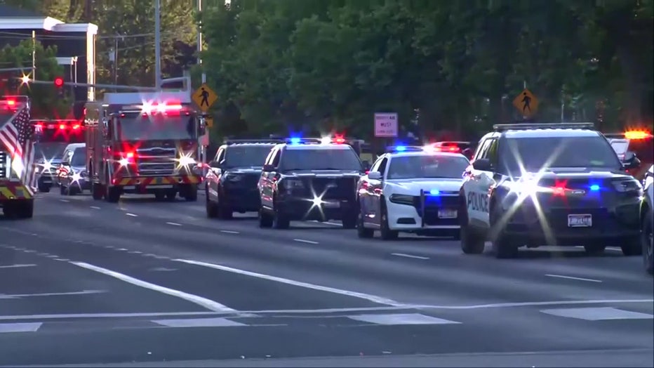 First responders Idaho firefighters killed procession