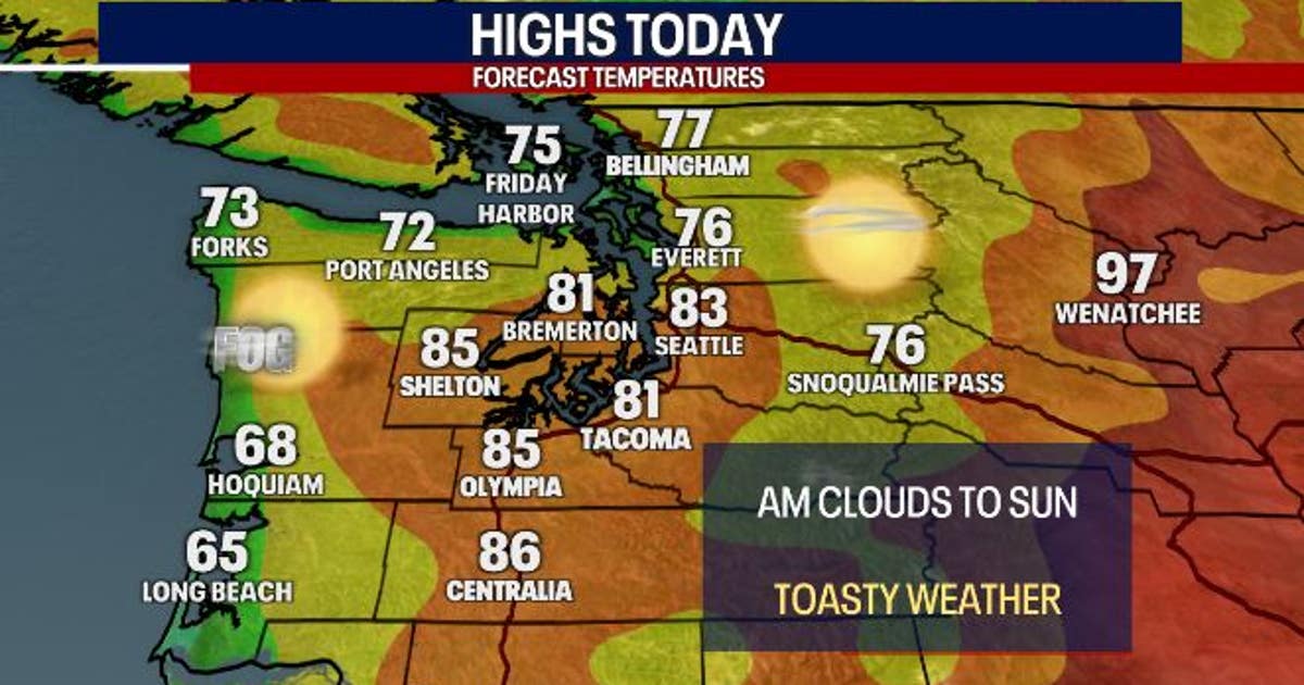 Times of sizzling weather this week in Seattle | FOX 13 Seattle
