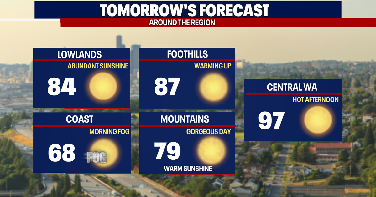 Seattle weather: warm start to the work week before a cool down | FOX ...