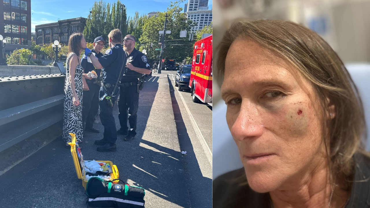 Grandmother shot near Pioneer Square ‘thought it was a rock’ that hit her Grandmother shot near Pioneer Square ‘thought it was a rock’ that hit her