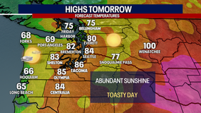 Seattle weather: Sunny and highs in the 80s Tuesday