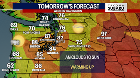 Seattle weather: Heating up into the weekend, highs in the 80s