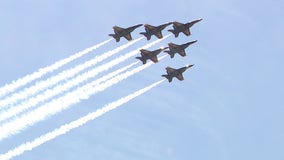 U.S. Navy Blue Angels arrive in Seattle to prepare for Seafair 2025 performance