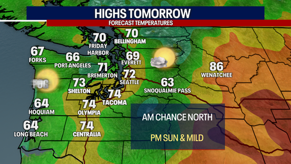 Seattle weather: Clouds to start Thursday, afternoon sunshine and 70s
