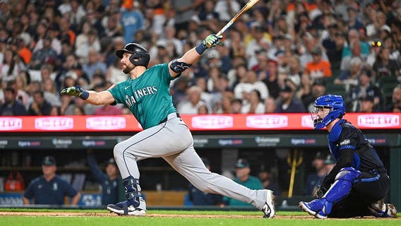Cal Raleigh hits 37th, 38th home runs of season as Seattle Mariners blast Tigers 12-3