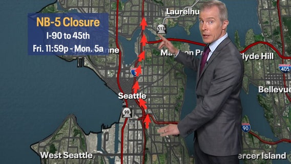 Here's how to get around the I-5 north closure in Seattle