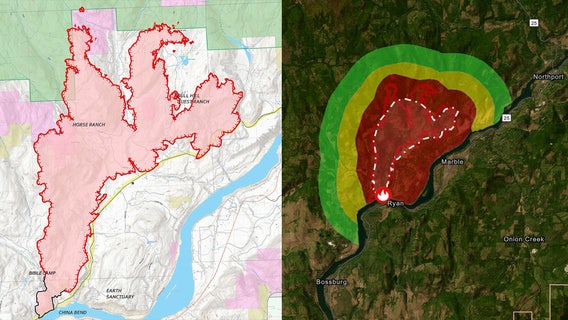 Hope Fire in northeast WA surpasses 7,000 acres, Level 3 evacuations remain in place