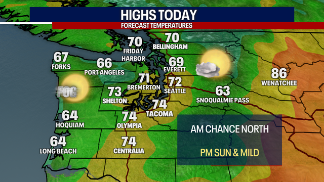 Seattle weather: Heating up Friday and this weekend