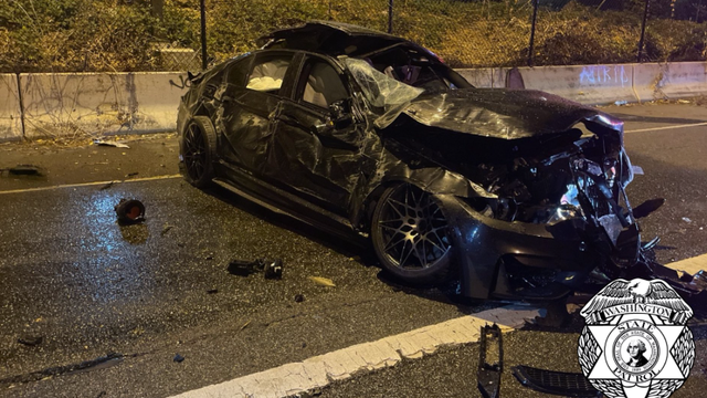 Driver in custody after high-speed crash on I-90 in Seattle