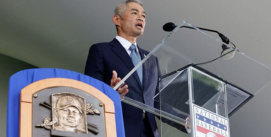 Ichiro adds humor to Hall of Fame induction | FOX 13 Seattle