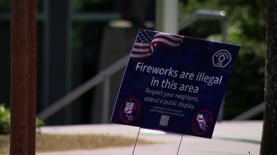 fireworks are illegal sign