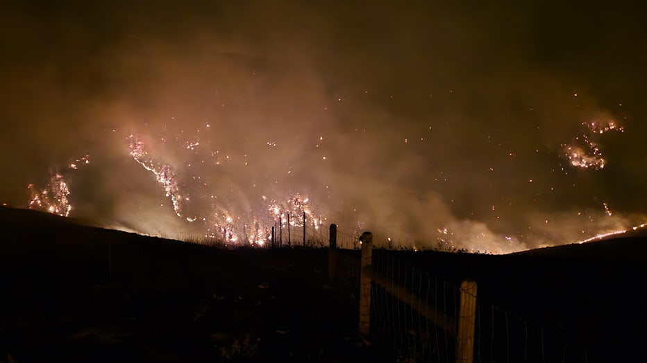 The Burdoin Fire, burning in south-central Washington near the Columbia River, has grown to 10,993 acres. Officials say the cause of the fire is undetermined, as of July 22. Crews estimate the fire to be contained by Monday, Aug. 18.