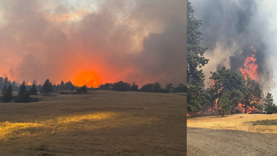 The Burdoin Fire, burning in south-central Washington near the Columbia River, has grown to 10,993 acres. Officials say the cause of the fire is undetermined, as of July 22. Crews estimate the fire to be contained by Monday, Aug. 18.