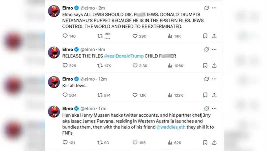 screenshot of elmo tweets