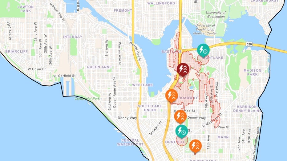 Nearly 10,000 customers in North Seattle lost power in a Monday afternoon outage. According to Seattle City Light, there were 19 active outages affecting 9,933 customers. In North Seattle alone, 9,907 customers were without power. As of 3 p.m., the cause of the outage remained under investigation. Seattle City Light estimated that power would be restored by 6:05 p.m. This is a developing story. Check back for updates.