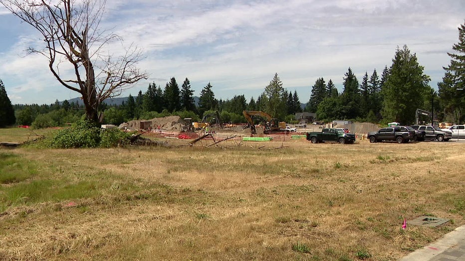Sammamish town center housing project construction
