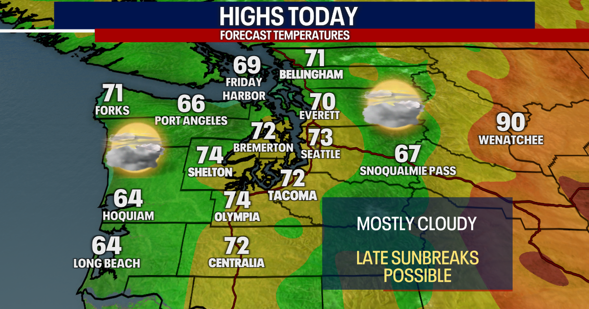 Weather Bothell Wa Mostly cloudy weather for Seattle this week | FOX 13 Seattle