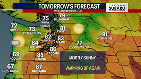 Seattle weather: Warming again with more sunshine Thursday