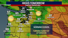 Seattle weather: Morning clouds to sunshine with highs in the 70s Wednesday