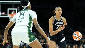A'ja Wilson's 29 points lead Aces to 90-86 win over Seattle Storm