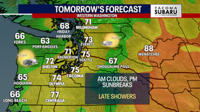 Seattle weather: Increasing clouds and late rain Tuesday