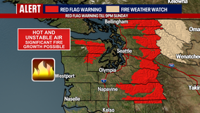 Scorching weather lingers in Seattle through Monday