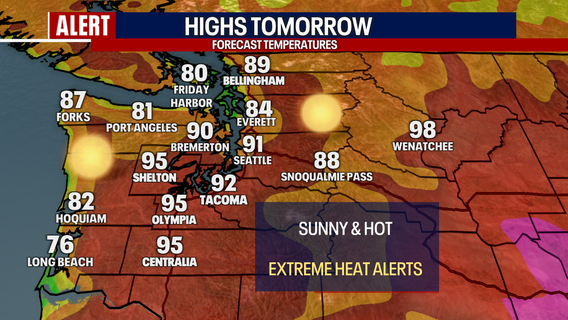 Seattle weather: Extreme Heat Warning for Seattle area this weekend