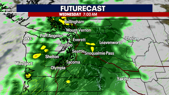 Seattle weather: Showers and cooler temperatures Wednesday