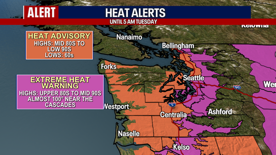 Extreme heat forecast for Seattle area this weekend