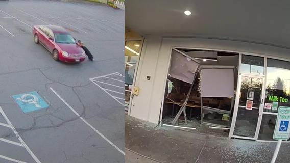 University Place, WA business smashed after failed towing attempt