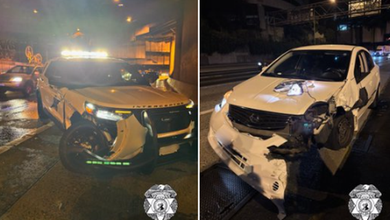 Suspected DUI driver arrested after crashing into WSP patrol car in Seattle