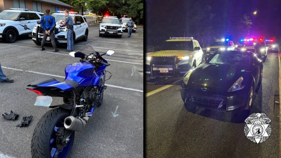 WA troopers make 2 arrests using plane to track down driver, motorcyclist