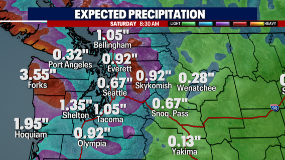 Seattle weather: Friday to turn 'very' wet, breezy