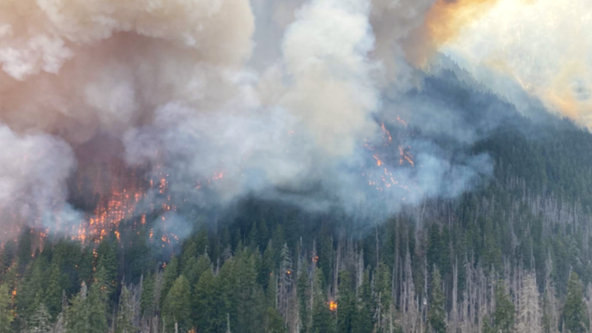 Bear Gulch Fire still burning in Mason County, WA