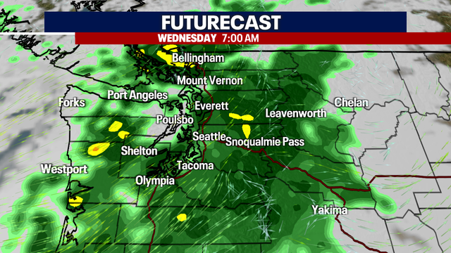 Seattle weather: Showers and cooler temperatures Wednesday