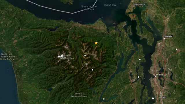 2.8 magnitude earthquake felt in Olympic National Park near Sequim, WA