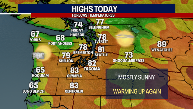 Seattle weather: Nice holiday weekend ahead