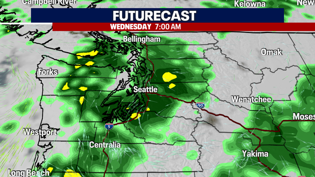 Seattle weather: Widespread rain returns Tuesday night