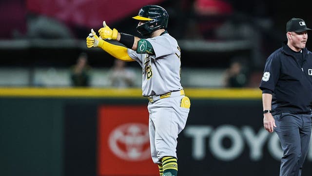 Seattle Mariners lose 2-1 to Athletics in 10 innings on Shea Langeliers' two-out RBI double