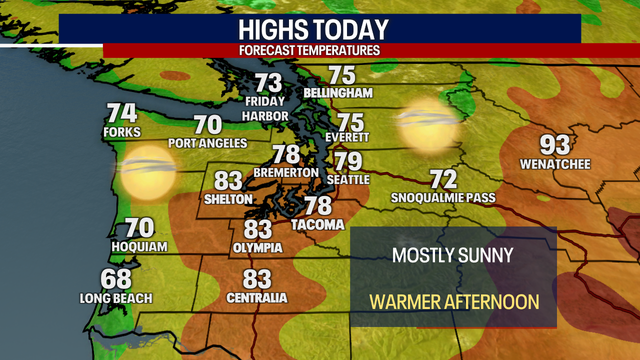 Hotter, slightly hazier weather this weekend in Seattle