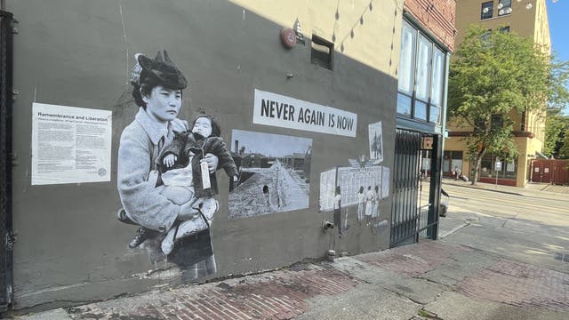 Art mural defaced for second time in Seattle's Chinatown-International District