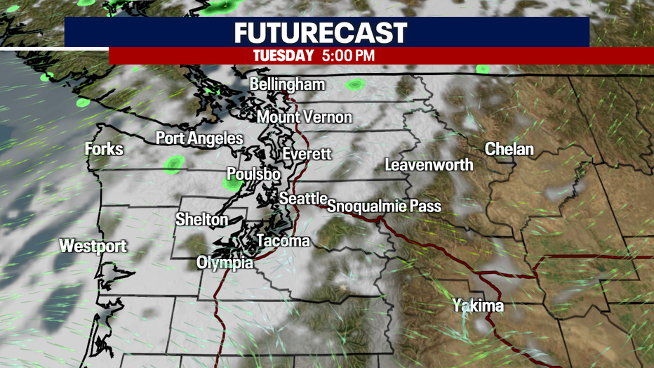 Clouds Tuesday Afternoon