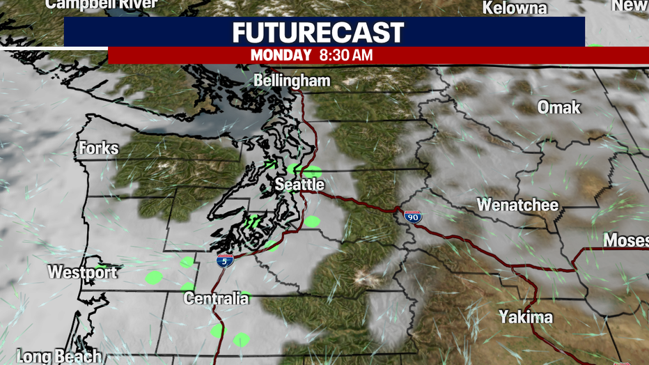 A few morning clouds on Labor Day.