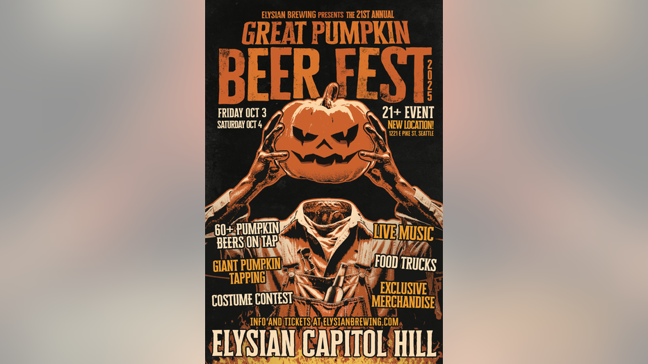 elysian brewing great pumpkin beer festival poster