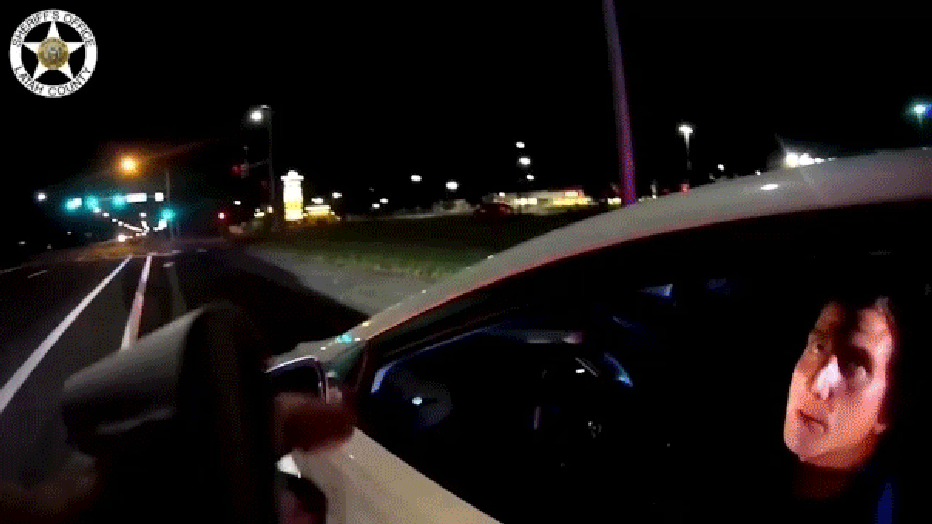 bryan kohberger in car during traffic stop photo