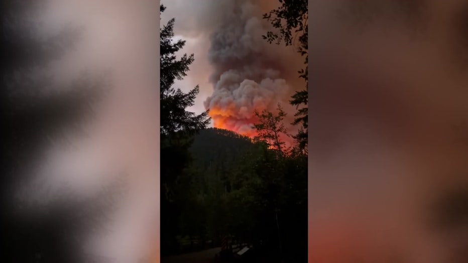 Bear Gulch Fire wildfire smoke