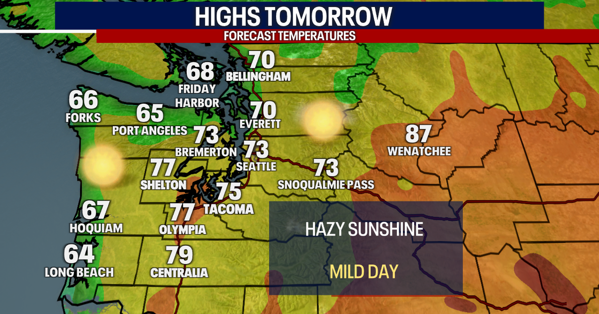 Hazy morning, afternoon sun with highs in the 70s | FOX 13 Seattle