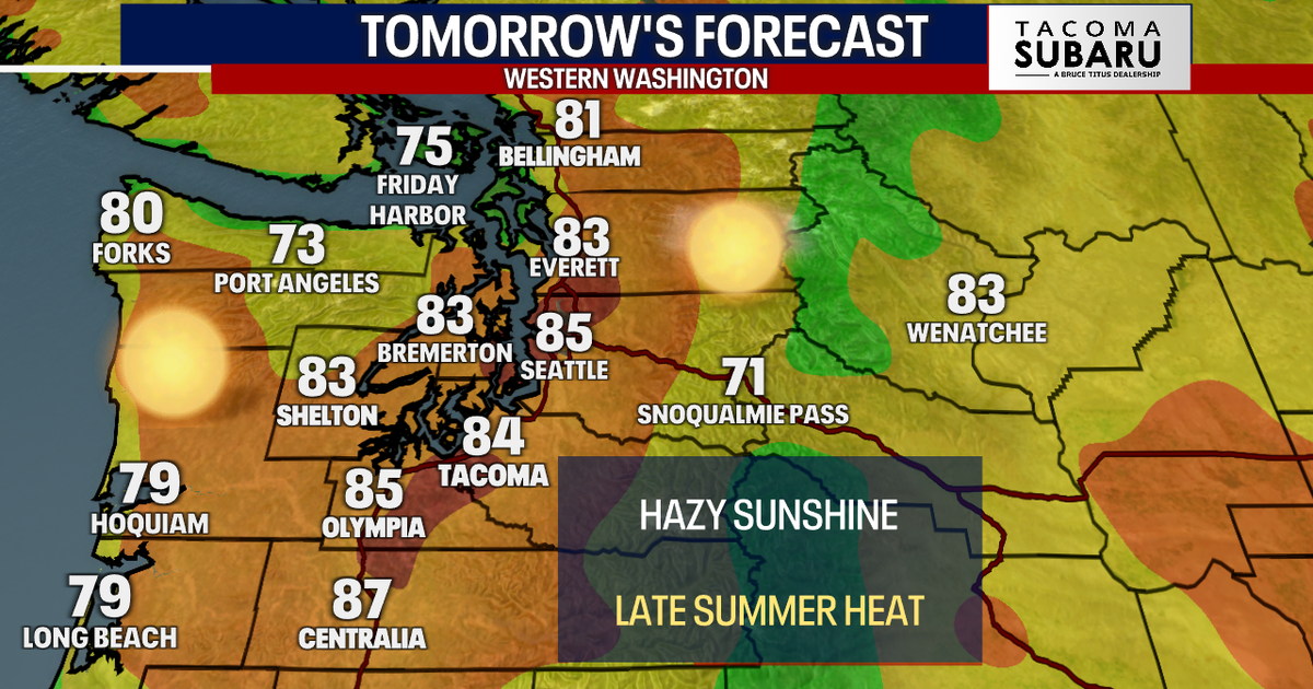 Late summer heat Tuesday, high fire danger and gusty winds | FOX 13 Seattle